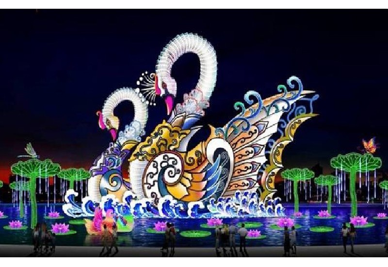 ““自贡彩灯”点亮滨城 大连